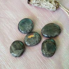 Load image into Gallery viewer, Labradorite Palm Stones, for Transformation & Spiritual Ascension
