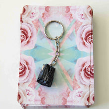 Load image into Gallery viewer, Raw Black Tourmaline Keychain, for Protection