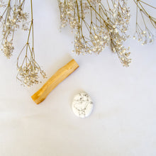 Load image into Gallery viewer, White Howlite Pocket Stone, for Stress & Anger