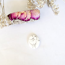 Load image into Gallery viewer, White Howlite Pocket Stone, for Stress & Anger