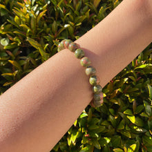 Load image into Gallery viewer, Unakite Stretch Bracelet for Growth & Rejuvenation