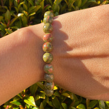 Load image into Gallery viewer, Unakite Stretch Bracelet for Growth & Rejuvenation