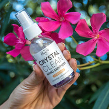 Load image into Gallery viewer, Natural Alcohol Hand Sanitizer, Infused with Amethyst Crystals for Protection