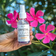 Load image into Gallery viewer, Natural Alcohol Hand Sanitizer, Infused with Amethyst Crystals for Protection