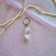 Load image into Gallery viewer, Raw Clear Quartz Point Keychain, for Clarity & Energy Amplification