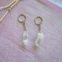 Load image into Gallery viewer, Raw Clear Quartz Point Keychain, for Clarity & Energy Amplification
