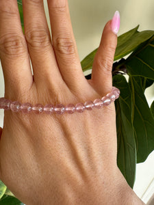 Strawberry Quartz Bracelet for self-love, generosity, and gratitude