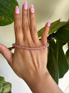 Strawberry Quartz Bracelet for self-love, generosity, and gratitude