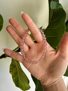 Strawberry Quartz Bracelet for self-love, generosity, and gratitude