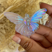 Load image into Gallery viewer, Aura Quartz Crystal Fairy Carving
