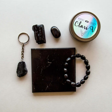 EMF Protection Crystal Kit with Shungite & Black Tourmaline