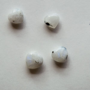 Mini Moonstone Heart Crystal Carving