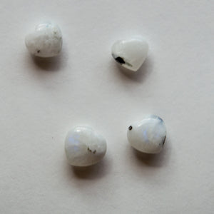 Mini Moonstone Heart Crystal Carving