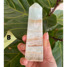 Load image into Gallery viewer, Blue Caribbean Calcite Tower for Soothing Comfort &amp; Relaxation
