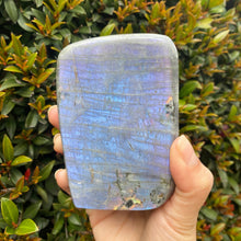 Load image into Gallery viewer, Polished Purple Rainbow Labradorite Stone Freeform for Intuition and Trust in the Universe
