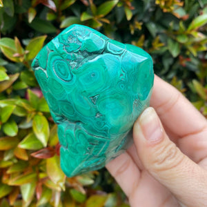 Blue Chrysocolla with Green Malachite Freeform Semi Polished Stone