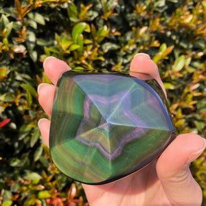Rainbow Obsidian Stars for Light & Love, Multiple Available!