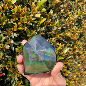 Rainbow Obsidian Stars for Light & Love, Multiple Available!