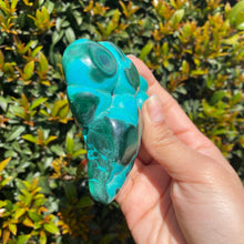 Load image into Gallery viewer, Freeform Blue Chrysocolla Stone with Green Malachite Pattern