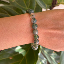 Load image into Gallery viewer, Green Moss Agate Bracelet for Prosperity &amp; Wealth