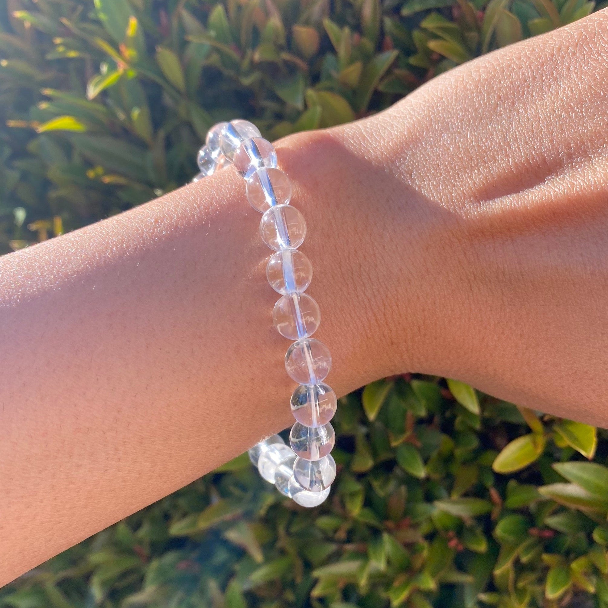 ブレスレット Numbering Clear Quartz Bracelet #7909 5BNY884 Crystal Code ⋅Clear Quartz ⋅ Bracelet - Gems In Style