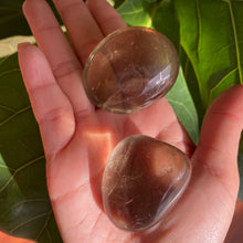 Load image into Gallery viewer, Polished Smoky Quartz Tumbled Palm Stones for Grounding &amp; Balance