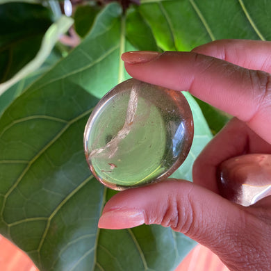 Polished Smoky Quartz Tumbled Palm Stones for Grounding & Balance