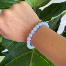 Load image into Gallery viewer, Blue Lace Agate Crystal Bead Bracelet for Communication &amp; Free Expression