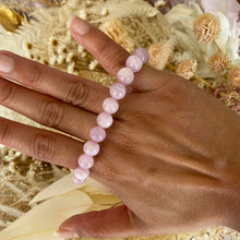Load image into Gallery viewer, Light Pink Kunzite Crystal Bead Bracelet