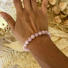 Load image into Gallery viewer, Light Pink Kunzite Crystal Bead Bracelet
