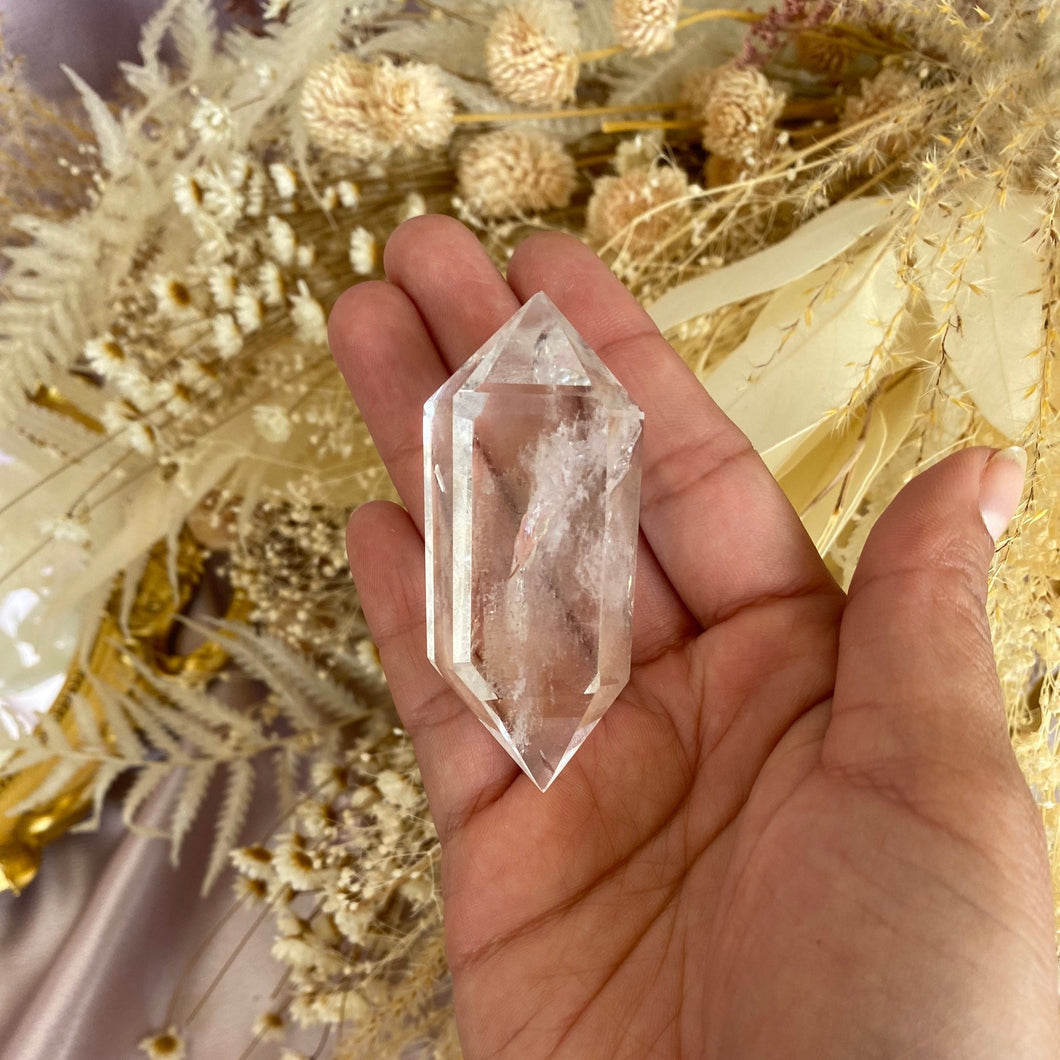 Double Terminated Clear Quartz Crystal Points, for Clarity & Intention Setting