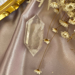 Double Terminated Clear Quartz Crystal Points, for Clarity & Intention Setting