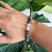 Load image into Gallery viewer, Bloodstone Crystal Bead Bracelet for Strength &amp; Dedication