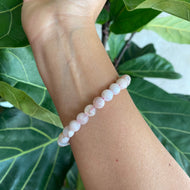 Flower Agate Crystal Bead Bracelet for Blossoming to your Potential