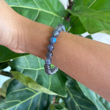Load image into Gallery viewer, Labradorite Crystal Bead Bracelet for Intuition &amp; Trust in the Universe