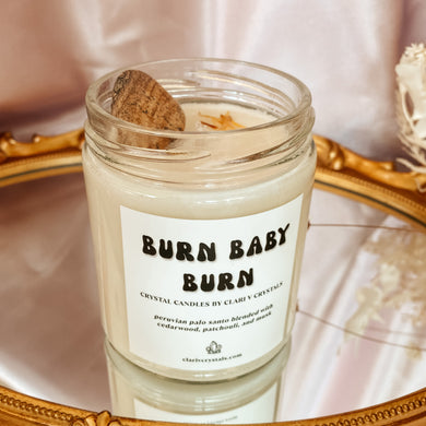 Burn Baby Burn Crystal Candle