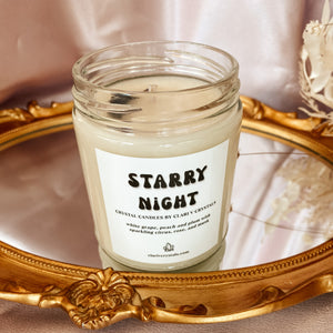 Starry Night Crystal Candle
