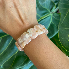 Load image into Gallery viewer, Flower Agate Crystal Square Bead Bracelet for Blossoming into your Potential