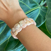 Load image into Gallery viewer, Flower Agate Crystal Square Bead Bracelet for Blossoming into your Potential