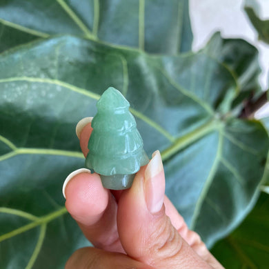 Green Aventurine Tree Crystal Carving