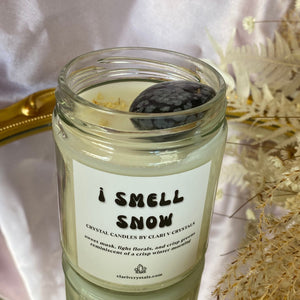 I Smell Snow Crystal Candle