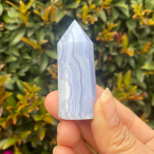 Blue Lace Agate Points, for Self Expression