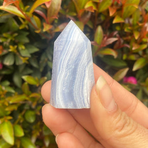 Blue Lace Agate Points, for Self Expression