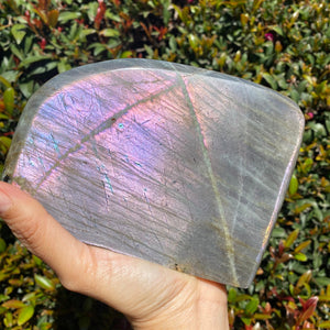 Purple Labradorite Stone Freeform for Intuition and Trust in the Universe