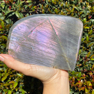 Purple Labradorite Stone Freeform for Intuition and Trust in the Universe