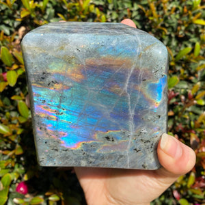Blue Rainbow Labradorite Freeform for Intuition and Trust in the Universe