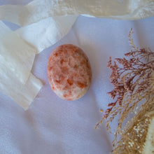 Load image into Gallery viewer, Golden Orange Sunstone Palmstone to Never Dull your Sparkle