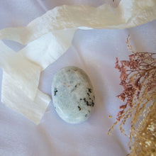 Load image into Gallery viewer, Rainbow Moonstone Palmstone for New Beginnings &amp; Intuition