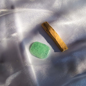 Green Fluorite Palmstone to Focus your Mind