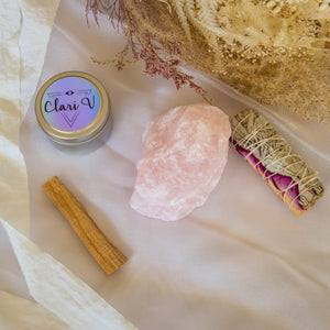 Universal Love Crystal Box featuring Rose Quartz Boulder